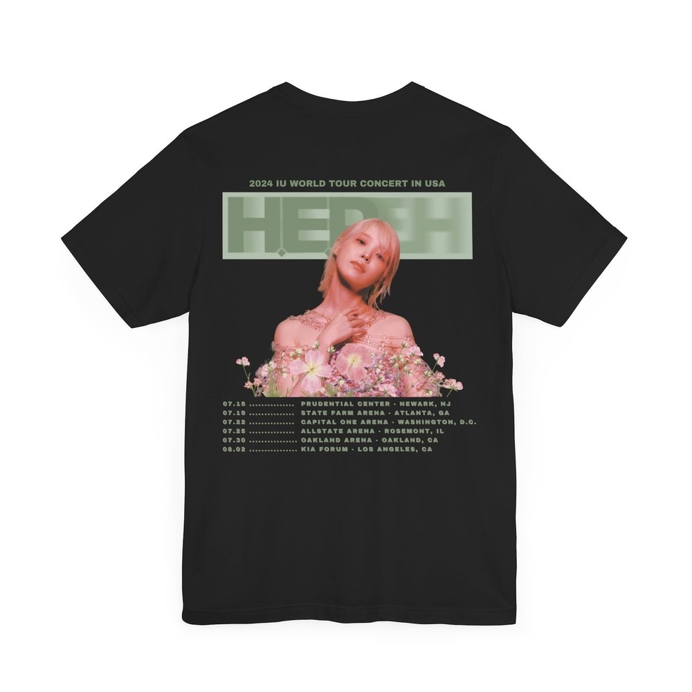 IU World Tour Shirt IU Lee Ji-eun IU World Tour Shirt